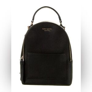 Kate Spade Cameron Mini Convertible Backpack Black Saffiano Leather